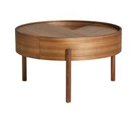 Woud Table basse Arc Ø66 cm Noyer