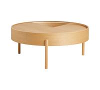 Woud Table basse Arc Ø89 cm Chêne huilé
