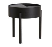 Woud Table d’appoint Arc frêne peint noir