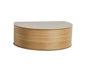Woud Tablette Wallie Beige-chêne
