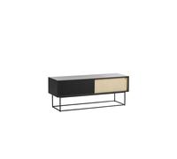 Woud Virka Commode Basse Blanc/Noir