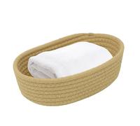 Woven Storage Basket - Breathable Rope Basket | Organizer Boxes with Soft Edges, Wicker Container with Stable Base, Strong Baskets Item Arrangement, Storage Organizer for Living Room