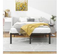 WOVREO Sommier metal 120 x 200 cm silencieux avec rangement sous lit 31 cm acier noir montage facile