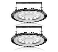wowspeed 2PCS 50W UFO LED,5000LM Projecteur LED,Blanc Froid 6500K LED Industriel UFO,d'éclairage 120° Projecteur Exterieur,Ultra-Mince IP65 Étanche industrielle Spot Lamp,LED Lampe pour Garage, Usine