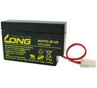 WP 0,8-12 - Batterie plomb feutre sans entretien, 0,8 Ah, 12 V