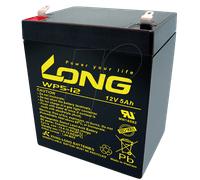 Long WP5-12/F1 WP5-12/F1 Batterie au plomb 12 V 5 Ah plomb (AGM) (l x H x P) 90 x 107 x 70 mm cosses plates 4,8 mm auto-décharge