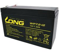WP 7,2-12 6,3 - Batterie plomb feutre sans entretien, 7,2 Ah, 12 V