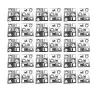 WPC Lot de 100 clips de terrasse dissimulés en acier inoxydable | Système de fixation dissimulé - Acier inoxydable - Espacement uniforme des planches
