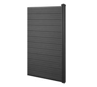 Wpc Pare-Vue Sarthe, Abat-Vent, Poteau En Wpc Élément D'extension Étroit, 0,98m Anthracite Gris