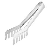 WPKD BLUEIY 19cm Pince à Spaghetti en Acier Inoxydable,Pinces à Pâtes en Forme de Peigne,pour Spaghetti et Nouilles,Salade(Argent)