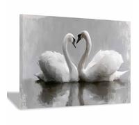 WQBQKKX Noir Et Blanc Moderne Tableau Decoration Murale En Toile Animal Tableau Neige Paysage - Decoration Murale Salon Moderne - Image sur Toile(Gris 43)-20x30cm Encadrée