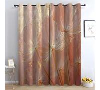 WQBQKKX Rideaux Occultant pour Chambre À Coucher Salon Plantes Très Doux Rideaux Vert Émeraude à Oeillet Rideau Opaque, Rideau Fenetre Salon Intérieurs-H180 x L140 cm (2 Panneaux)