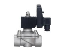 WQGQPXOB Électrovanne normalement fermée avec minuterie, Filetage Femelle en Acier Inoxydable, 1/2", 3/4", 1", 2", for vannes d'eau 220 V et 24(36893,NBR-SEAL-220VAC)