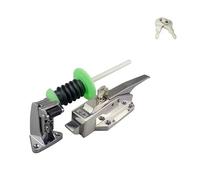 WQKISS Poignée de porte de chambre froide et de congélateur, poignée de porte de chambre froide en alliage de zinc, poignée de porte de chambre froide à gâche décalée réglable(90mm)