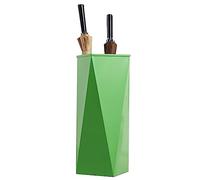 WQPMNYG Porte-parapluies en métal - Élégant Porte-parapluies Vert avec 4 Crochets et bac égouttoir, idéal pour Les hôtels et Les entrées. Convient également pour Les Cannes et Les bâtons de Marche.