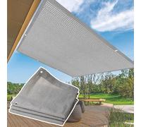 WQPMNYG Voile d'ombrage Durable, imperméable et Respirante, écran d'intimité pour Patio, terrasse, Jardin, Balcon, résistante au Vent, Grise, 2 x 4 m (6,6 x 13 pi)