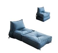 WQQYU6HKF Canapé Canapé Paresseux Pliable, inclinable Simple avec Dossier, Chaise Longue de Sol Tatami Canapé De Paresseux(Blue)