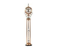 WQQYU6HKF Décoratif Horloge de Sol en métal, Mouvement Silencieux à Quartz pour Le Bureau