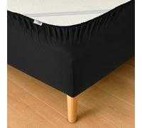 Wrappybag Cache Sommier Elastique - Protege Sommier Jupe de Lit 140x200 | Quatre élastiques à chaque coin, pour socle jusqu'à 17 cm - Ajustement sans plis, certifié Oeko-Tex, lavable à 40 °C