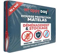 Wrappybag Housse Protection Matelas - Sac Rangement Demenagement 70x140