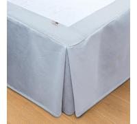 Wrappybag Jupe de Lit Cache Sommier 160 x 200 Longue Descente Jusqu’au Sol - Rénove et Protège sommier - Couleur Grey - 6 Tailles Disponibles