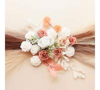Wreath Boho Mariage Floral,Fleur Artificielle,Ornement Mural
