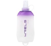 WRELS Flasque Running 200ml-Gourde Running Souple avec Anneau de Suspension,Bouteille D'eau Pliable sans BPA pour Course à Pied, Trail