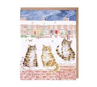 Wrendale Designs - Carte calendrier de l'Avent « In The Lane, Snow Is Glistening »