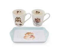 Wrendale Designs - Ensemble tasse et plateau « Diet Starts Tomorrow »