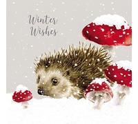 Wrendale Designs par Hannah Dale Home For Christmas Lot de 8 cartes de Noël