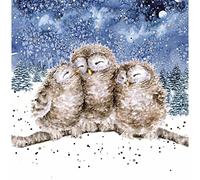 Wrendale Designs par Hannah Dale - Les trois sages - Lot de 8 cartes de Noël
