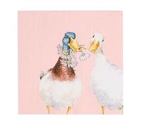 Wrendale Designs Serviette de table - Not a Daisy Goes by / Puddle Ducks (Canard)