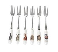 Wrendale Portmeirion Home & Gifts Ensemble de 6 Fourchettes (Blanc)
