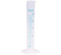 Wresetly Cylindre de mesure en plastique, Doseur Verre gradué pour laboratoire (25 ml)