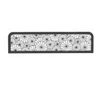 Wrhnkf Cloisons métalliques ajourées pour espaces Repas, paravent de comptoir avec Motif Floral ajouré, cloison Basse de 30 cm pour Salle à Manger