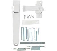 Wright Products V333WH Verrou à bouton poussoir pour porte moustiquaire et tempête, blanc, taille unique