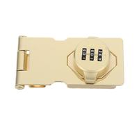 WRITWAA 1 verrou de porte sans ombinaison : loquet à bouton rotatif avec code à 3 chiffres - Loquet de porte métallique antivol pour tiroirs de cuisine, placards et armoires