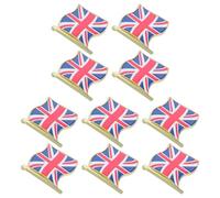 WRITWAA 10 Pièces Badge Épinglette en Alliage Drapeau Vibrant du Royaume-uni, Fermoir Sécurisé, Design Élégant pour Offrir ou Commémorer des Voyages