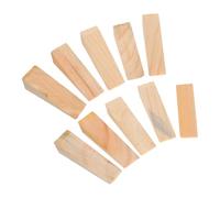 WRITWAA 10 Pièces Butée de Porte en Bois Véritable Antidérapante et Résistante la Déformation, Cale de Porte Solide pour Protection Murale et Usage Intérieur