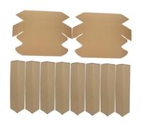 WRITWAA 10 Tubes Triangulaires en Carton Kraft et Légers pour Emballage et Transport D'affiches, Dessins ou Bouteilles Lors de Déménagement