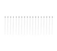 WRITWAA 100 Épingles en Acier Inoxydable avec Embout Caoutchouc pour Insectes, 100 Pièces, Anti-rouille, pour L'entomologie et L'enseignement Scientifique