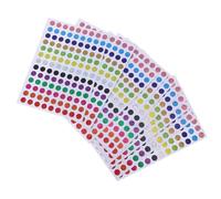 WRITWAA 100 Feuilles Autocollants Ronds Brillants Laser Autocollants Adhésifs en Film Auto-adhésif Coloré pour Personnaliser Cahiers en t Bureau, Mini Pastilles Rondes Flexibles