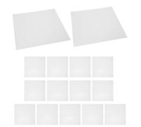 WRITWAA 15 Pièces Film Pochoir Translucide en Polyester Blanc Compatible Machines de Découpe, Feuilles de Gabarit en Plastique Vierges à Bords Lisses pour Loisirs Créatifs DIY Peinture