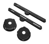 WRITWAA 2 Ensembles Porte-gobelet Installation Facile Noir en Plastique Pliable Accessoire Solide pour Table Minimaliste pour Lecture et Jeux pour Bureau et Camping