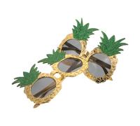 WRITWAA 2 Pièces Lunettes de Soleil Ananas Amusantes et Légères Vacances Protection Solaire, Style Hawaïen pour Fête Plage ou Photobooth