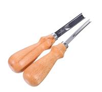 WRITWAA 2 Pièces Outil à Main de Bricolage pour Cuir Lame de Précision 8mm et Large Ouverture, Raboteuse à Chanfreiner en Bois et Acier pour Artisans Professionnels et DIY