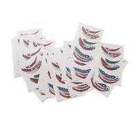 WRITWAA 20 Pièces Tatouages Temporaires Football pour Visage et Peau, Papier Portable, Faciles à Enlever, Style Vibrant et Audacieux, pour Tournois et Événements Publics de Football