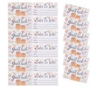 WRITWAA 200 Pièces Billets de Tombola Vierges pour Événements et Tirages avec Cartes D'inscription Amusantes avec Message pour Petites Entreprises Fêtes et Salons