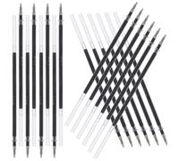 WRITWAA 24 Pièces Recharges Stylo à Bille Noir 0,5 Mm Pointe Fine Encre Gel Séchage Rapide Compatible Stylos Gel pour Bureau, École et Maison Écriture Fluide et Précise