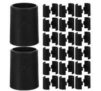 WRITWAA 25 Clips de Fixation pour étagères métalliques, Clips en Plastique pour Montants de 2,5 cm (1 Pouce), Manchons pour étagères métalliques stabilité et Ajustement de l'espacement des